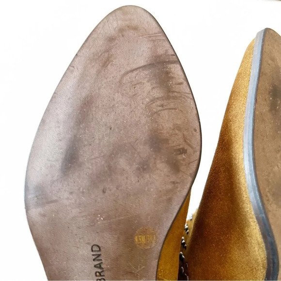 Lucky Brand Brown Suede Studded Ankle‎ Boot Latinia Size 9.5 Coastal Cowgirl - Picture 10 of 14